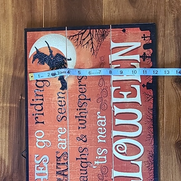 🐈⬛️Host Pick🐈⬛️ Pier 1 Imports Halloween Wall Sign Witches and Cats - Picture 5 of 12